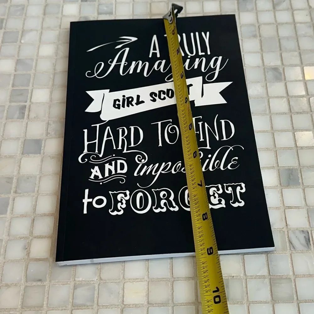 Girl Scouts Amazing & Hard to Forget Lined Black Soft Cover Journal